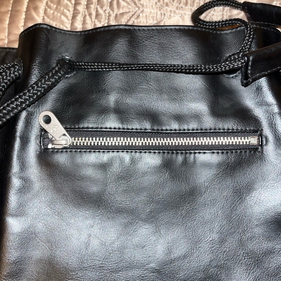 Adidas Faux Leather Drawstring Backpack - Picture 3 of 9